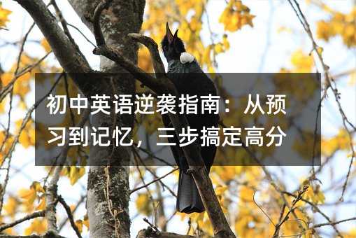 初中英语逆袭指南:从预习到记忆,三步搞定高分